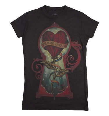 IRON FIST T SHIRT FLEUR FATALE LADIES TEE - Image 1 of 2