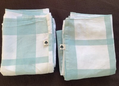 2 fundas estándar Kate Spade "verde guinga grande" Foto 1 de 4