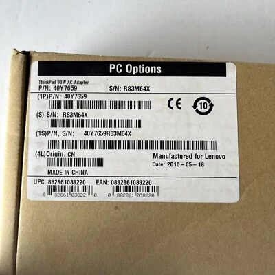 New Lenovo 40Y7659 ThinkPad 90W AC Adapter - Image 1 of 2