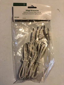 Set Of 3 Department 56 Village Accessories Power Cords For Buildings #53597 NEW - Picture 1 of 3