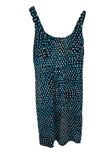 Ann Taylor Dress A Line Empire Wait Blue Multicolor Spring Summer NEW M - Picture 1 of 12