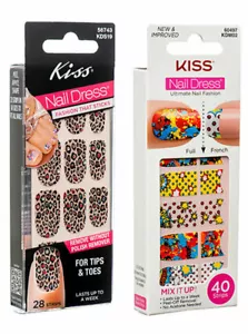 PACK DE 6 PEGATINAS DE VESTIDO DE UÑAS KISS ENVOLTURA ARTÍSTICA AUTOADHESIVAS - COMPLETO, FRANCÉS, PUNTAS Y PUNTERA - Imagen 1 de 3