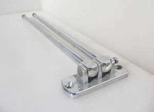 Vintage Chromed Clothes Rail Airer Drier Towel Retro Chrome 16.5" - Picture 1 of 16
