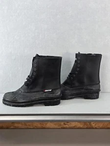 Baffin Waterproof Rubber Work Boots Size 12 Men’s Black Industrial Grip - Picture 1 of 6