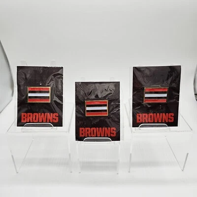 Cleveland Browns 2020 Official Hat / Jacket 3 Pin Set Season Ticket Holder Promo - Image 1 of 4