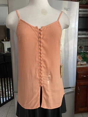Blusa sin mangas con cuello BOTÓN ABAJO MELOCOTÓN MELOCOTÓN MELOCOTÓN NUEVA CON ETIQUETAS Talla XS  Foto 1 de 3