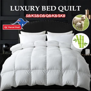 Quilt Duvet Doona Merino Wool / Bamboo Blend 350/500/700G Winter Summer All Size - Picture 1 of 19