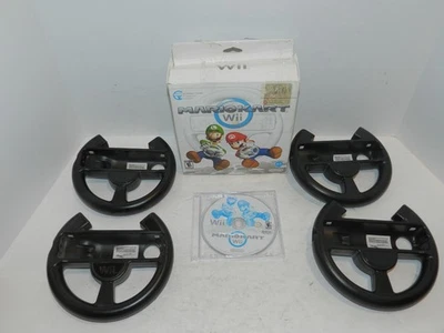 Mario Kart Nintendo Wii Game + Steering Wheel Complete set 4 Players Tested - Image 1 of 2