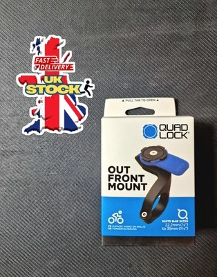 Quad Lock Out Front Bike Mount Cycle Bicycle Phone Holder Handlebar - Image 1 of 2