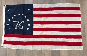 Bandiera vintage 13 stelle americana USA Dura-Lite 1976 Bunting 3' x 5' - Foto 1 di 6