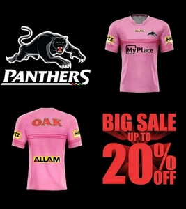 Penrith Panthers NRL RUGBY LEAGUE FOOTBALL Jersey Size 2XL PINK - Picture 1 of 5