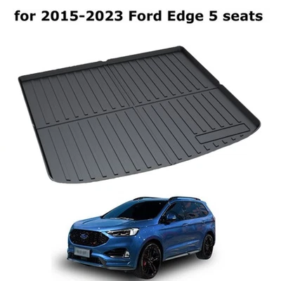 Alfombrilla maletero 5 asientos Ford Edge 2015-2023 - TPO, no tóxica, cobertura completa Foto 1 de 4