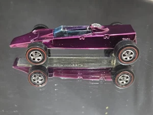 1969 HOT WHEELS LOTUS TURBINE MAGENTA REDLINE DIECAST * RESTORED! * - Picture 1 of 10