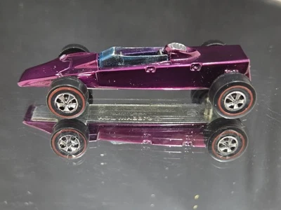 1969 HOT WHEELS LOTUS TURBINE MAGENTA REDLINE DIECAST * RESTORED! * - Image 1 of 4