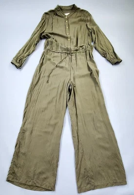 Macacão de seda Y2K Michael Kors utilitário verde militar leve tamanho XL  - Imagem 1 de 4