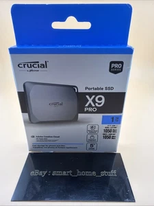 Crucial X9 Pro USB 3.2 Type-C Portable Externe SSD - 1TB - Neu Versiegelt - Bild 1 von 4