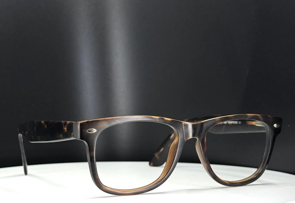 SOLO MONTURAS MONTURAS MONTURAS DE MONTURA COMPLETA CUADRADAS MARRONES UNIVERSITY TORTOISE SIN MARCA DE COLECCIÓN Foto 1 de 4