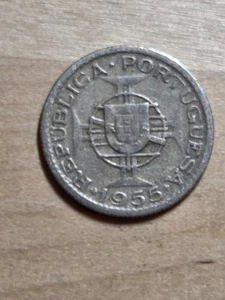 Mosambik 2,5 - Escudos Münze, 1955. KM# 78, Kupfer-Nickel. Portugiesische Kolonie. - Bild 1 von 4