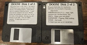 Doom 1993 PC Game (2 floppy discs) - Picture 1 of 2