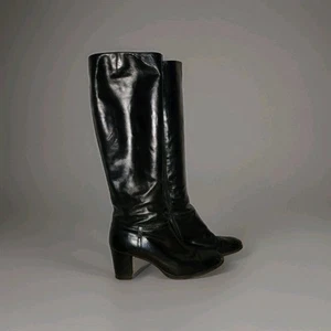 Salvatore Ferragamo Black Leather Boots (Size 9M) - Picture 1 of 24