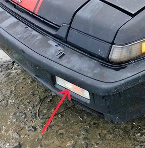 Luz intermitente delantera izquierda Honda Accord: 1988, 1989, montado en parachoques - Imagen 1 de 9