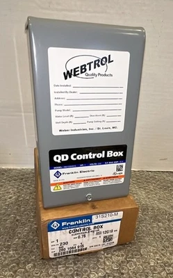 Bomba de agua sumergible Franklin QD caja de control 1 HP 230V 1PH #2801084915 Foto 1 de 4