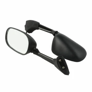 1 Pair Black Aftermarket Side Mirrors For Yamaha YZF R6 YZF-R6 2006 2007 - Picture 1 of 8