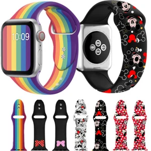 Cute Rainbow iWatch Band Replacement Straps Belt for Apple Watch 38/42/41/45mm - Picture 1 of 24