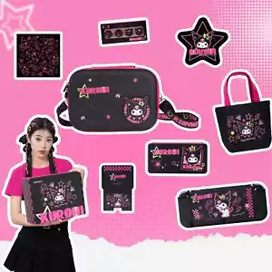 GeekShare X Sanrio Carry Case for Nintendo Switch / OLED Kuromi Gift Box Kits - Picture 1 of 18