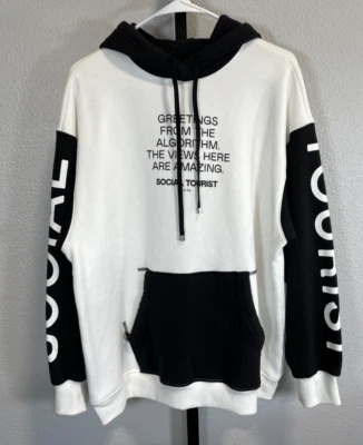 Sudadera con Capucha Social Tourist Blocked Negra Blanca Talla S Hollister Para Mujer Nueva con Etiquetas Foto 1 de 4
