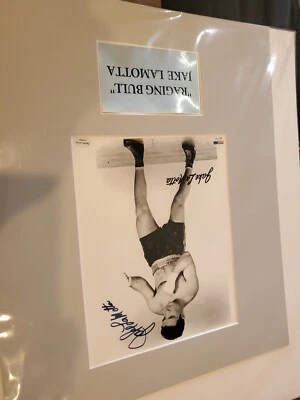 JAKE LAMOTTA SIGNED PRINT-PSA/DNA - Image 1 of 4