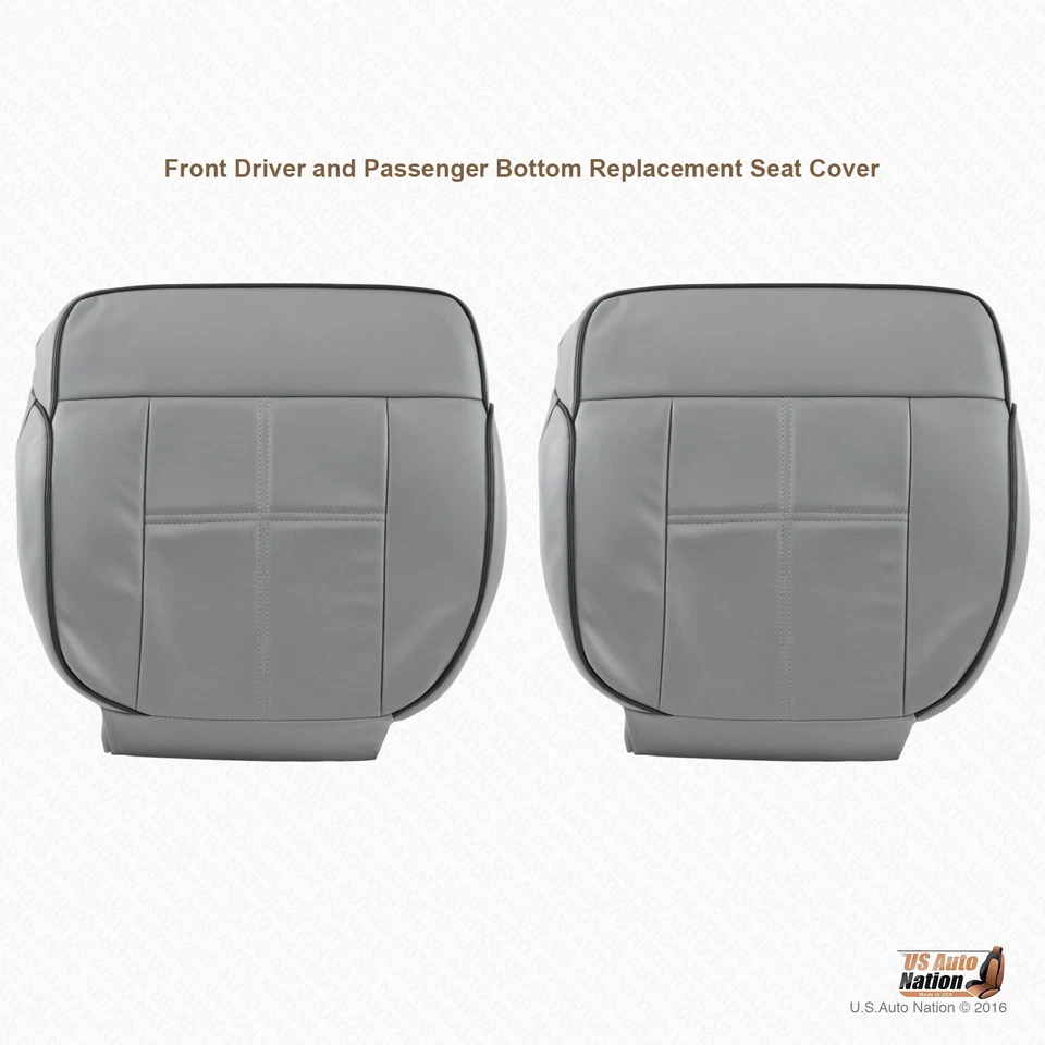 Lincoln Mark LT 2006-2008 parte inferior de conductor y pasajero cubierta de asiento de cuero gris Foto 1 de 4