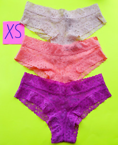 Size XS by Victoria's Secret Lace Regular Size Panties for Women 