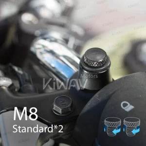 KiWAV 8mm 1.25 p standard mirror hole plugs caps covers 2pcs fits Vespa Piaggio - Picture 1 of 8