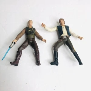 Star Wars Action Figuren Han Solo, Anakin Sky Walker Vintage Hasbro 2001 2 Stück - Bild 1 von 12