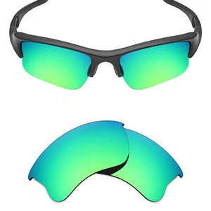 hdhut POLARIZED Replacement Lenses for-Oakley Flak Jacket XLJ Emerald Green - Picture 1 of 7