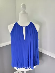 J.Crew Womens Size 2 Dressy Tank Top Royal Blue - Picture 1 of 9