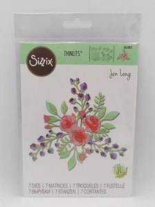 Sizzix Thinlit Metall Stanzschablonen 7 Stanzen Set 665083 Floral Layers NEU - UVP 17,99€ - Bild 1 von 3