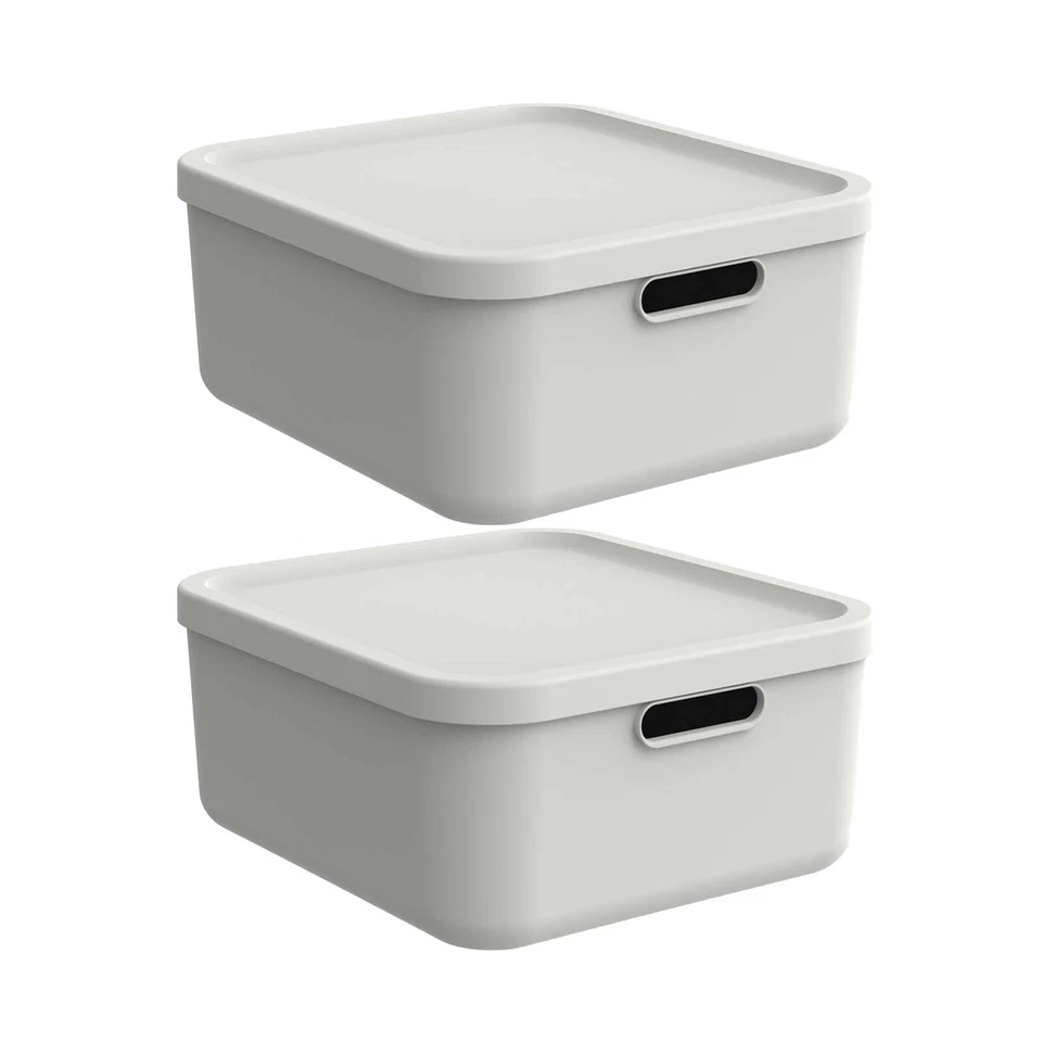 ROTHO 2er-Set Aufbewahrungsbox 20l Ablagebox Kiste Behälter Korb Organizer Truhe - Bild 1 von 1