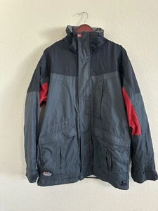 Quicksilver Utility Ski Snowboard Jacket Mens Gray Colorblock Zip Size m - Picture 1 of 14