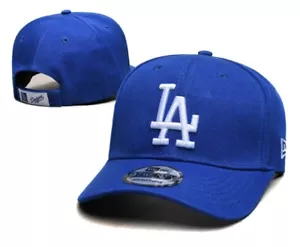 MLB-Los Angeles Dodgers Baseball Cap adjustable New Era 9Twenty Blue hat - Picture 1 of 3