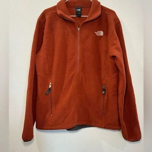 The North Face Men’s Burnt Orange Zip Fleece Jacket. - Picture 1 of 9