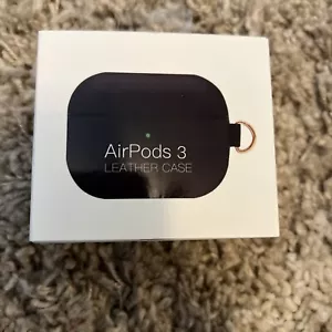 Leather Protective Case Cover Skin for Apple AirPod 3 Charging Case - Picture 1 of 2