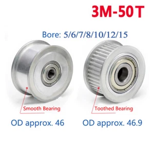 3M 50T correa de distribución de ralentí polea rueda síncrona para correa de 10 mm 15 mm de ancho nueva - Imagen 1 de 5