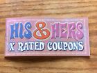 Coupons For Lovers Sexy Romantic His & Hers Vouchers Adult Novelty Valentines
