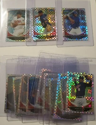 2013 Bowman Chrome Mini XFractor #/100 Twins Team Set - Byron Buxton Polanco + - Image 1 of 4