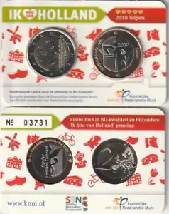 Nederland coincard 2018 - Holland Coin Fair / Tulpen - Bild 1 von 1