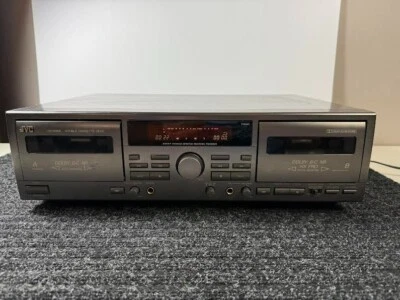 JVC TD-W309 Double Cassette Deck Dolby B•C NR HX Pro, no remote - Image 1 of 4