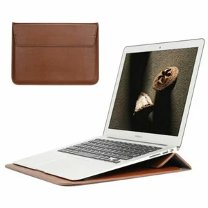 For Macbook M3 Air 13 15 Pro 16 14 11 12 in Leather Laptop Sleeve Bag Pouch Case - Picture 1 of 64