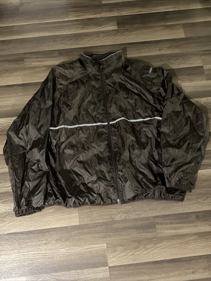 Y2K Reebok Brown Windbreaker Jacket Men’s Size 3XL Long Sleeve 1709 - Image 1 of 4